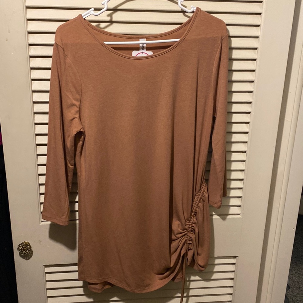 NWT brown long sleeve top